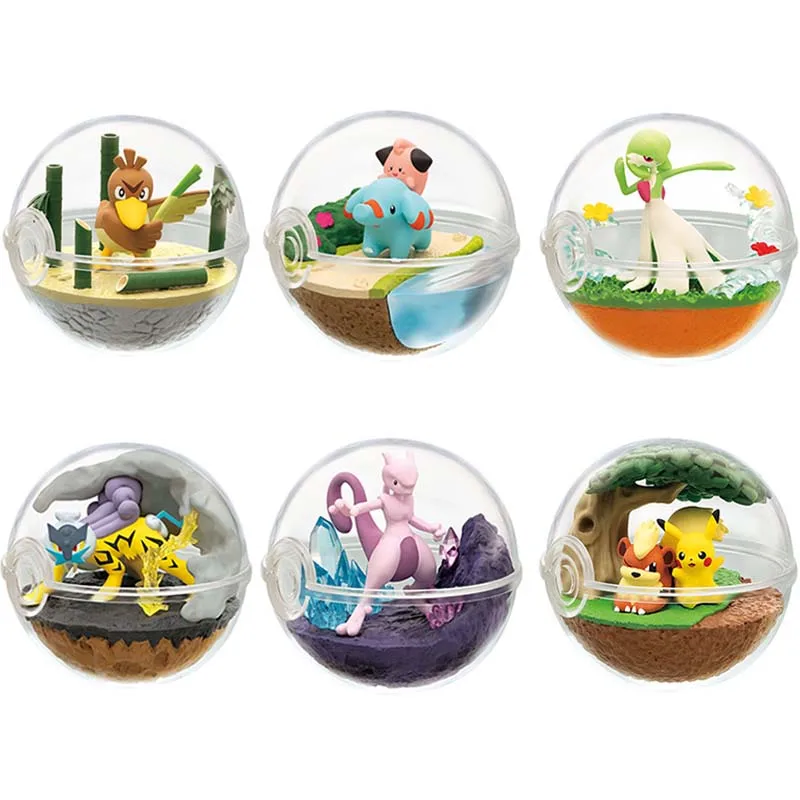 

Genuine Re-ment Pokemon Figures Poke Ball Dream Figures Starry Sky Series Animation Peripherals Models Children's Birthday Gifts