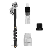handheld household steel universal bicycle repair tool set wrench screwdriver accessory removal chain cutter mountain bike