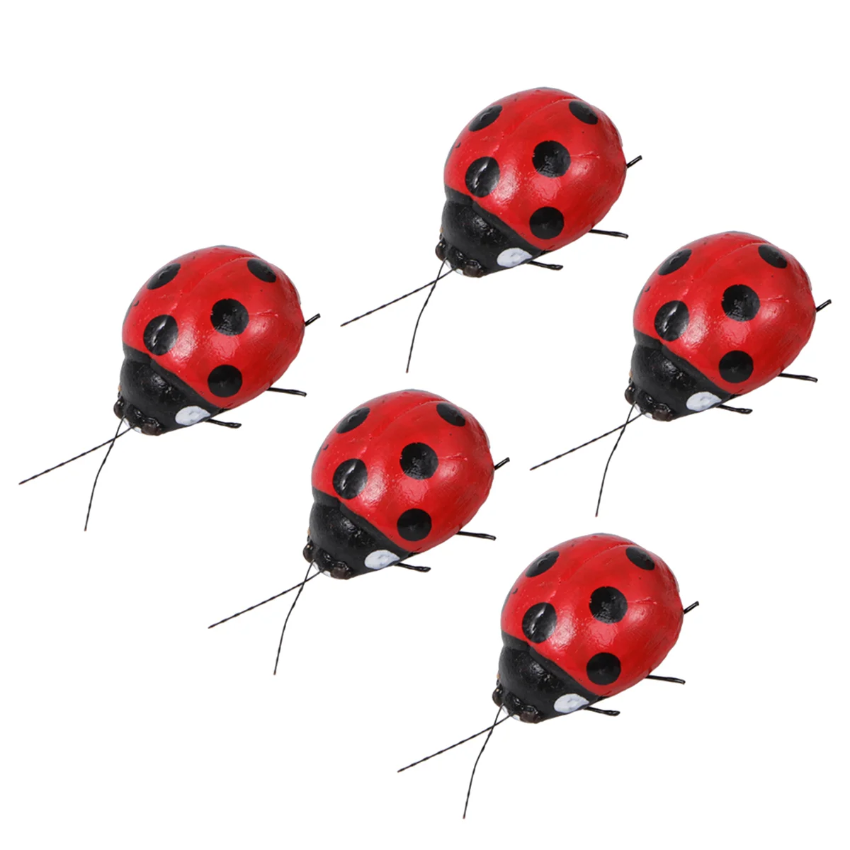 

5pcs Ladybug Fridge Magnets Refrigerator Magnets Miniature Ladybug Figurines Ladybug Embellishments for Home