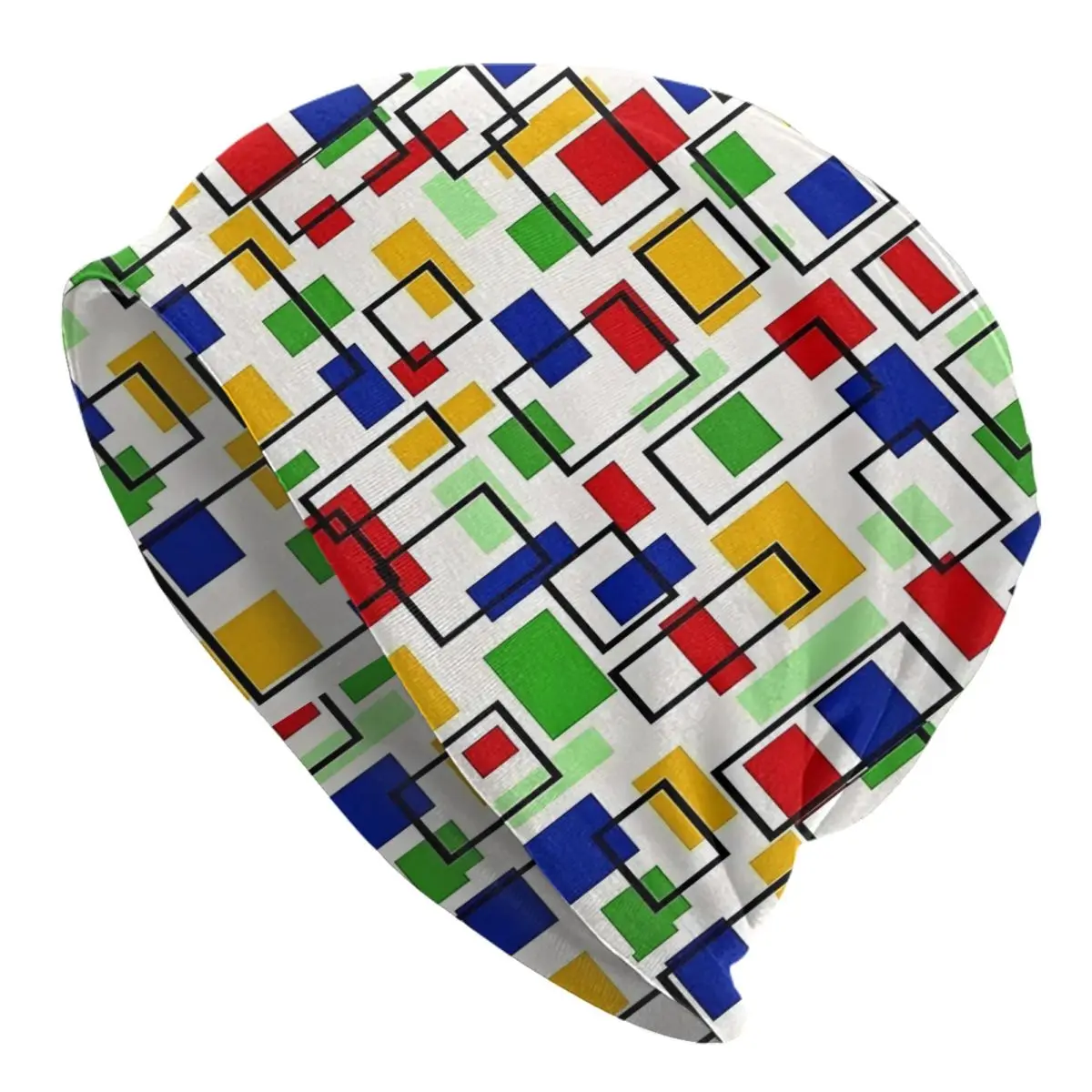 Красочные шапки-бини с принтом Mondrian модные шапки для мужчин и женщин унисекс