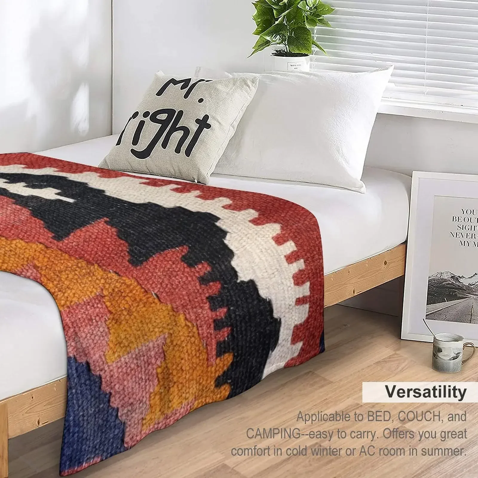 Декоративное одеяло Kilim плетение Navaho тканое текстильное манга тонкие покрывала