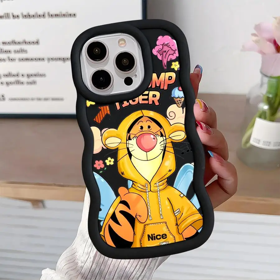 Disney Stitch Pooh Case for OPPO A5s A5 A7 A9 A11 A15 A12 A17 A16e A33 A53 A54 A57 A38 A17k A58 4G A32 A31 Silicone Soft Cover