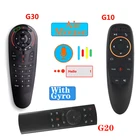 Пульт дистанционного управления G30 Air Mouse 2,4G G10 с гироскопом, беспроводная инфракрасная смарт-мышь G20 с 33 клавишами, голосовым управлением для X96 mini H96 MAX Android Box