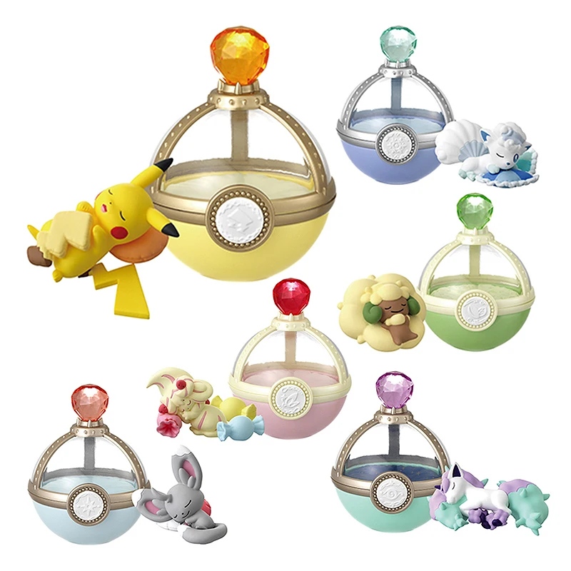 

TAKARA TOMY Pokemon Figures Gashapon Eevee Pikachu Charmander Squirtle Model Dolls Decoration Children Toys Action Figure