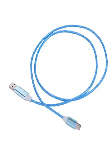 Светящийся USB C кабель 1 метр