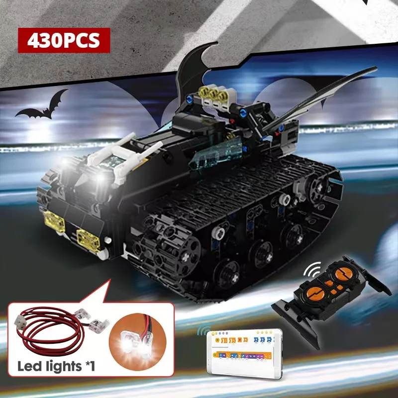 

Urban remote control bat tank car programming children's educational toys building blocks hand assembled children's gifts