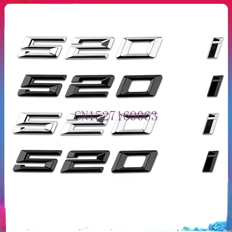 Купи New Style 520i 520d 523i 525i 525d 530i 530d 535i 535d 545i 550i for Car Rear Trunk Boot Sticker Styling Badge Logo Decal Emblem за 290 рублей в магазине AliExpress