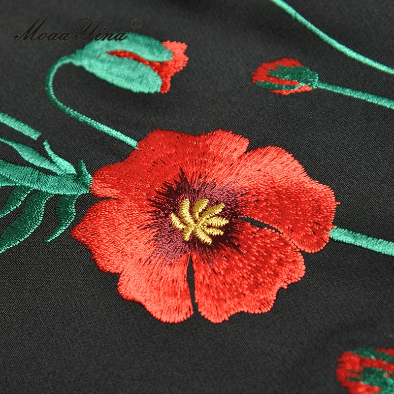 Женское длинное платье с юбкой годе летнее модное Дизайнерское черное круглым