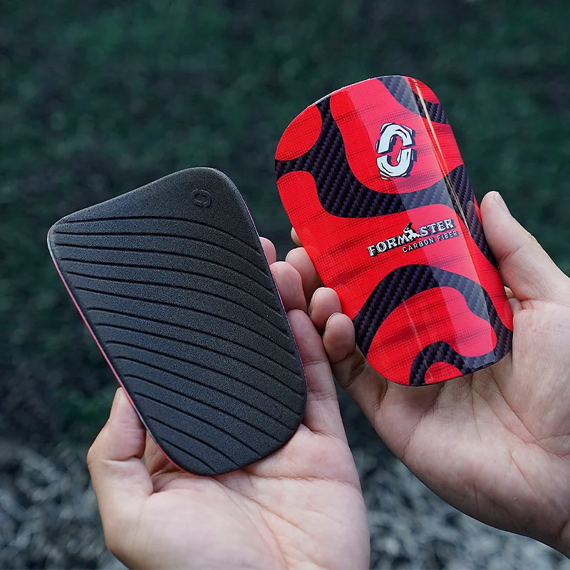 Oupower-Carbon Fibre Soccer Щитки для голени Сверхлегкие Дышащие Профессиональные