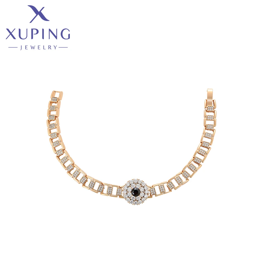 Xuping ювелирные изделия Новое поступление модные браслеты с черным камнем 19 см