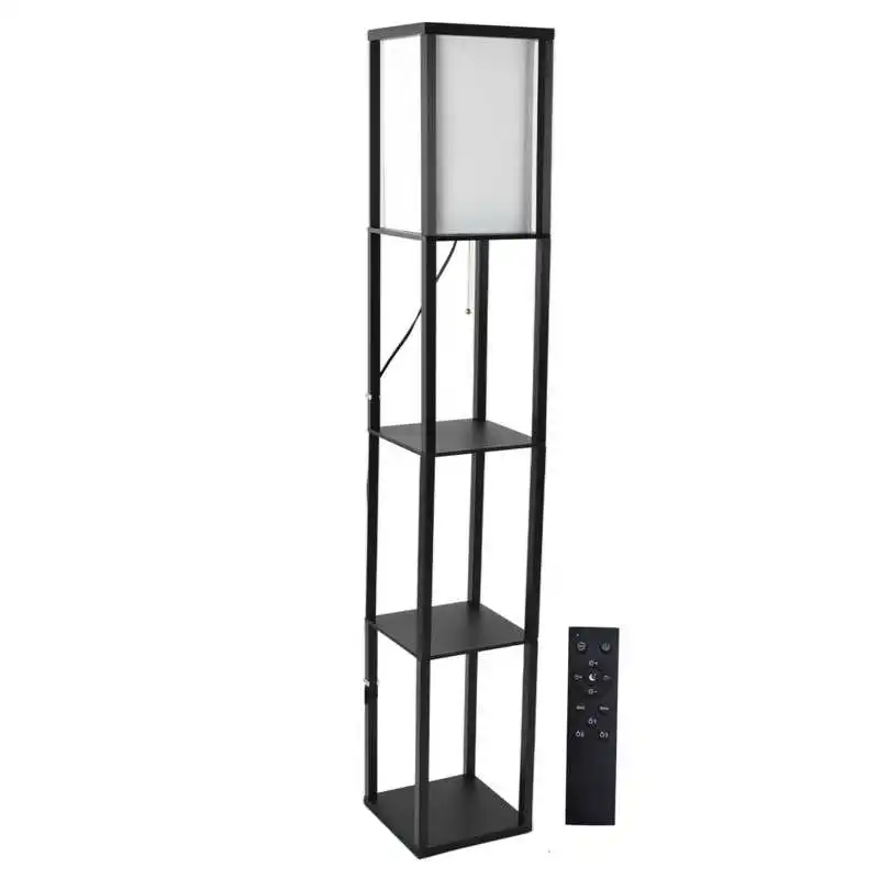 

Storage Organizer Rack 110-240V Floor Lamp Shelf with Remote Control for Living Room for Kitchen