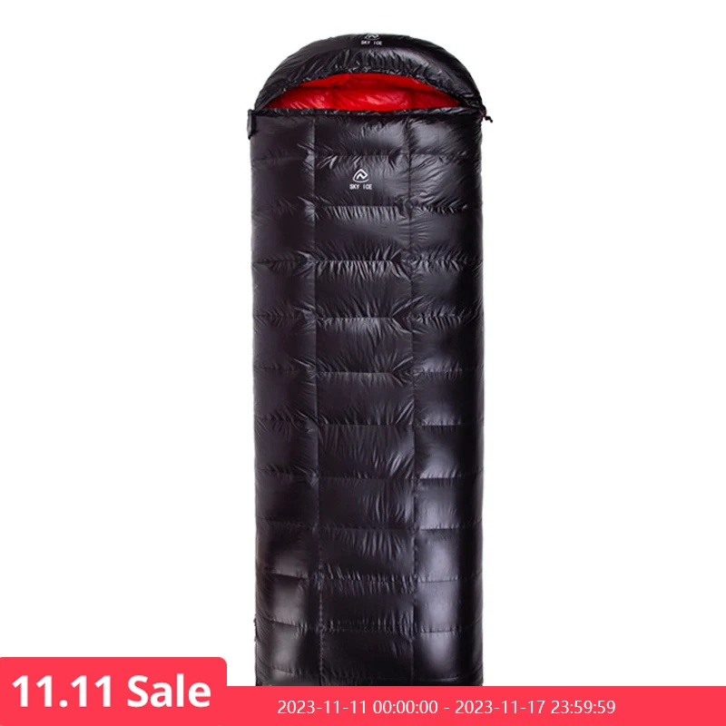 

SKY ICE Upgrade Lightweight Goose Down Sleeping Bag Camping Hiking Adult Winter Outdoor Tourism 800FP Ultralight Sleeping Bags