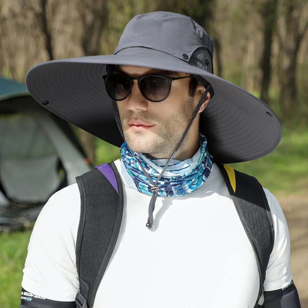 Съемная Водонепроницаемая шляпа в виде ведра для мужчин летняя Солнцезащитная с