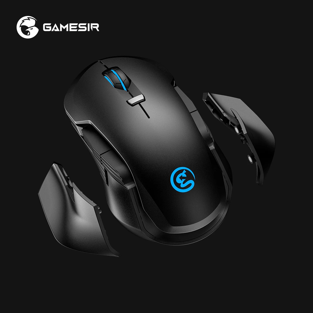 

GameSir GM300 2.4GHz Wireless Gaming Mouse with Magnetic Side Plates, Super Lightweight GM500 Wired Game Mouse and Mouse Pad