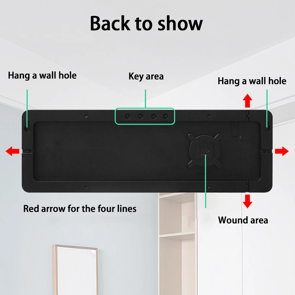 Большие цифровые настенные часы в скандинавском стиле светодиодсветодиодный