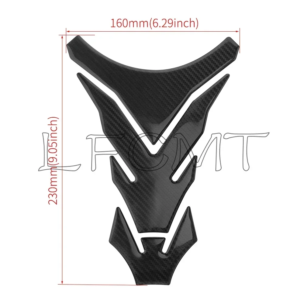 

Наклейка на бак мотоцикла, защитные наклейки с углеродным видом, подходят для Kawasaki Ninja 400 Z750 Z900 Aprilia RS660 Honda CB650R S1000RR