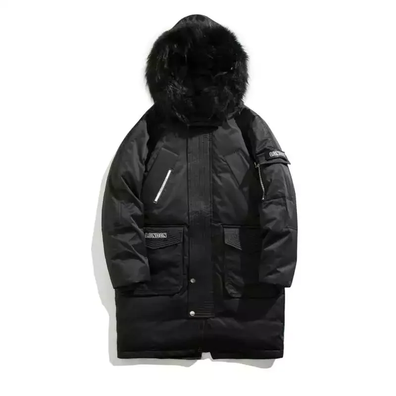 New2022 Down Jacket Thicken Long Parka Coat Hooded Warm Lengthen Parka Coat White Duck Down High Quality Male New Winter Overcoa