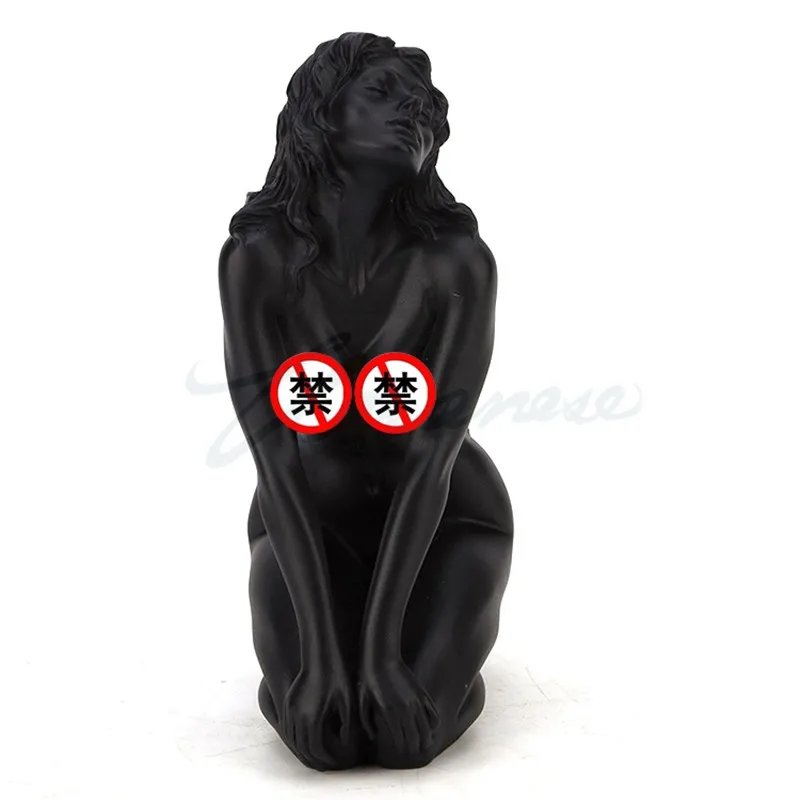 Nude Woman Statue Art Black Lady Figure Sculpture Naked Girl Figurines Creative Resin Craft Home Decor Accessories Britbday Gift