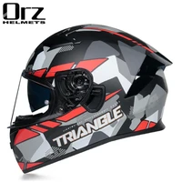 orz helmet mens and womens full face helmet with rear wing uncovered helmet suitable for motorcycle racing