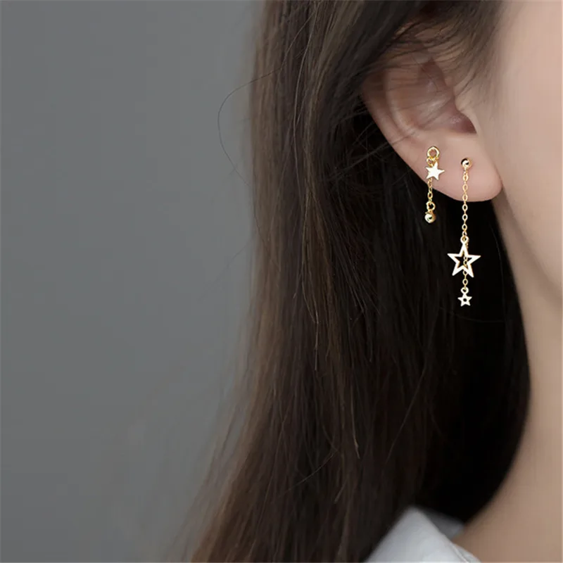 

Женские серьги-кисточки из серебра 925 пробы, с длинной цепочкой