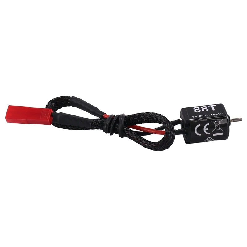 

Высокий крутящий момент 030 88T матовый двигатель JST штепсельная Вилка для Axial SCX24 1/18 1/24 1/28 1/32 радиоуправляемая модель автомобиля на гусеничном ...