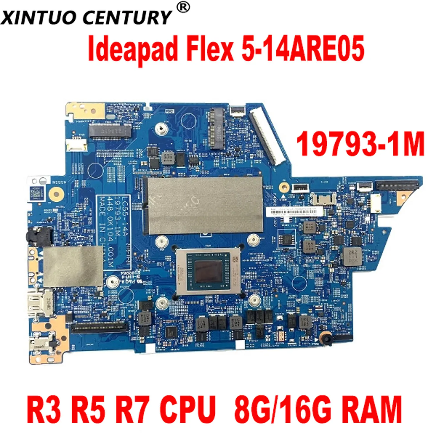

Материнская плата 19793-1 м для ноутбука Lenovo Ideapad Flex 5-14ARE05, материнская плата с процессором R3 R5 R7 8 ГБ/16 ГБ ОЗУ DDR4 100%, протестированная работа