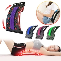 adjustable back massager yoga waist workout stretcher waist neck fitness lumbar cervical spine support pain relief amazon hot