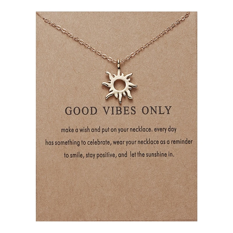 

Fashion Tiny for Sun Dainty Pendant Necklace Fashion Rose Gold Choker Necklace For Women Girls Clavicle Chain Jewelry Gi 264E