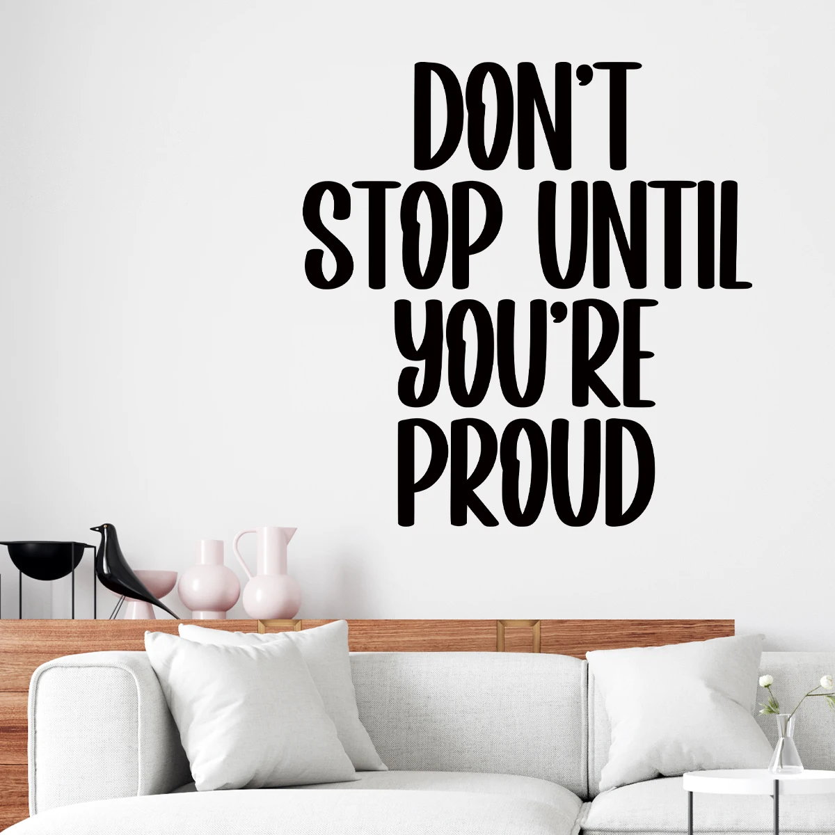 Вдохновляющие Английские тексты настенные наклейки для гостиной задний фон