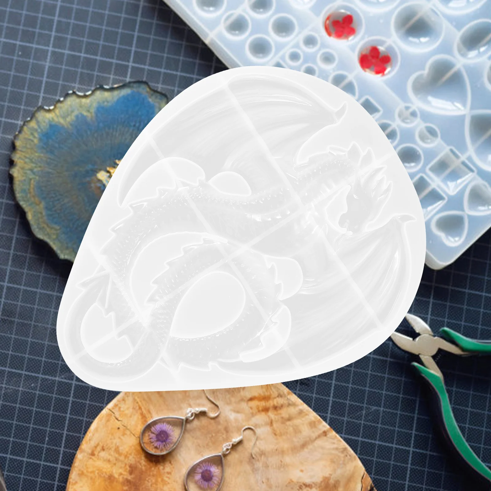 Силиконовые формы Feilong для поделок из смолы эпоксидный дракон силикагель в форме