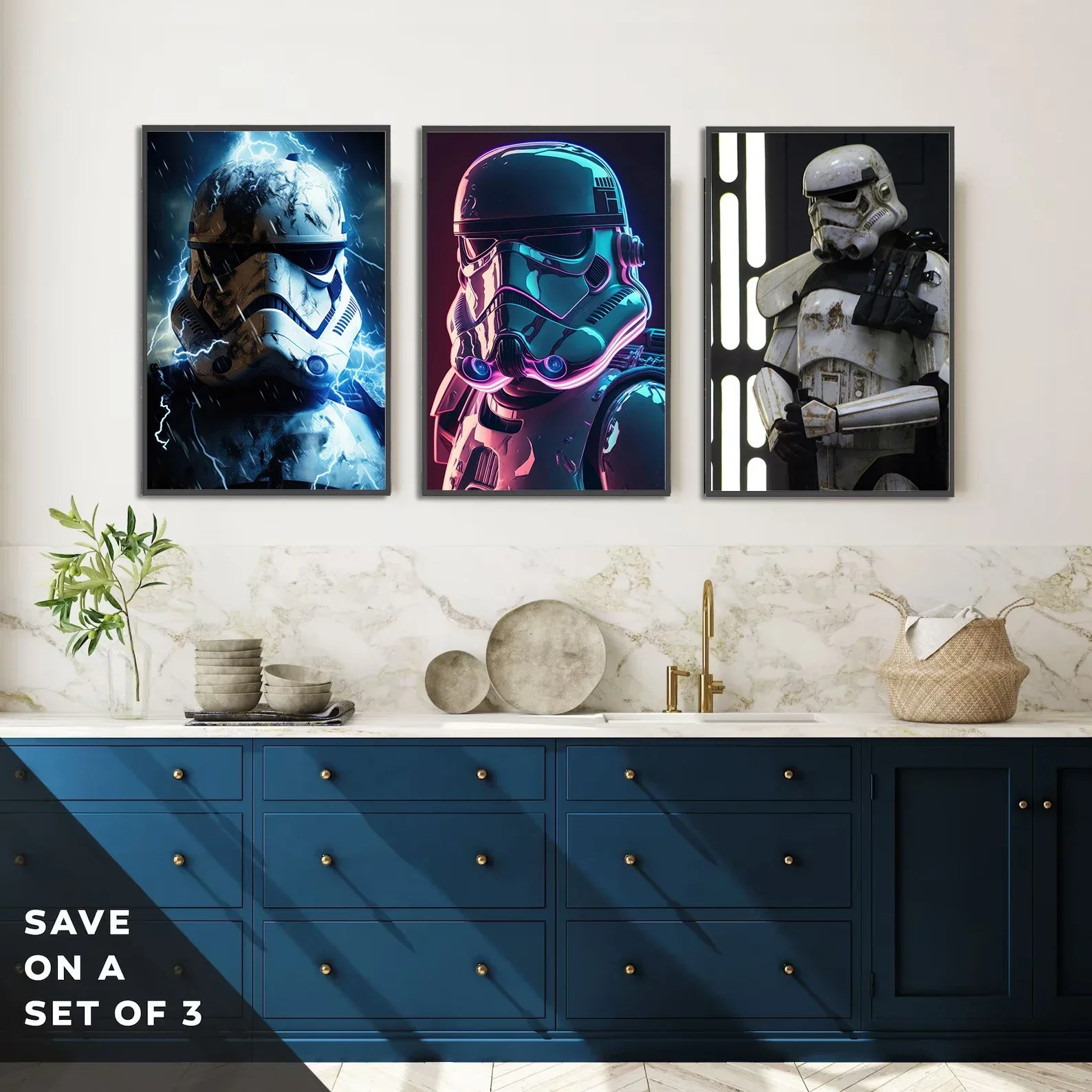 Самоклеящийся плакат &quotЗвездные войны&quot