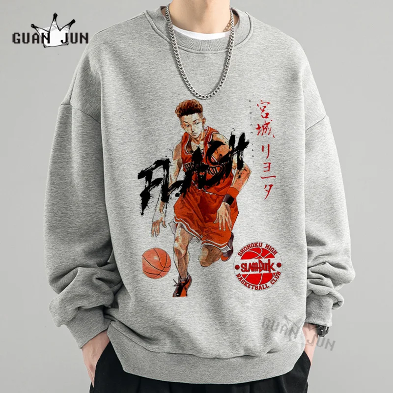 Японская мода аниме Slam Dunk Sakuragi уличная одежда Спортивная Толстовка для мужчин и