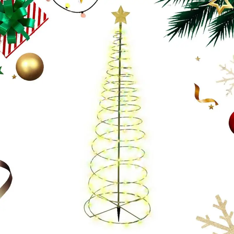 

Светильник на солнечной батарее в форме рождественской елки, декоративное освещение для сада, внутреннего дворика с защитой от атмосферных воздействий