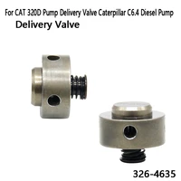 2pcs delivery valve common rail oil outlet valve for cat 320d pump delivery valve caterpillar c6 4 diesel pump 326 4635