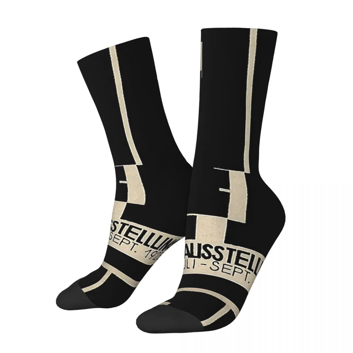 

Happy Men's Socks Bauhaus 1923 Weimar Advertisement Retro Harajuku Ancient Roman SPQR Hip Hop Crew Crazy Sock Gift Pattern Print