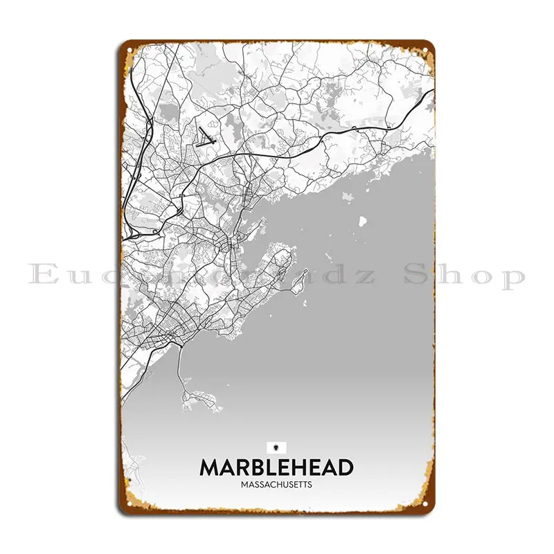 

Металлический плакат Marblehead Ma, персонаж для гостиной, проектирование кинотеатра, жестяной плакат