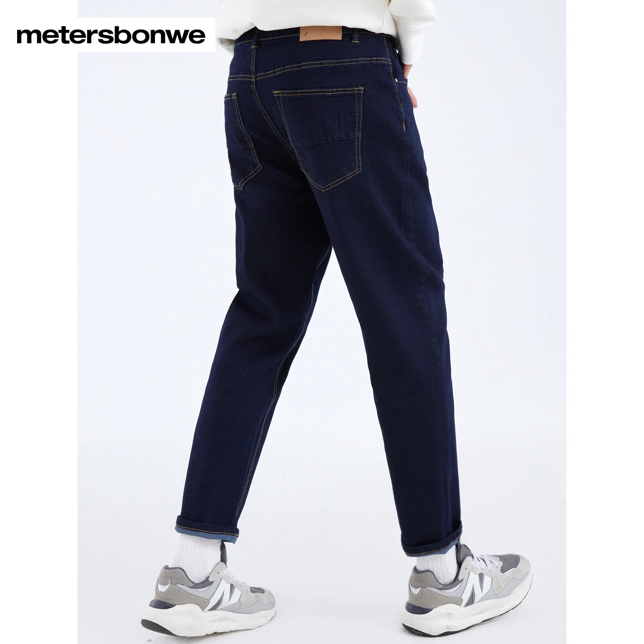 Metersbonwe Jeans Men New Spring Fall Ankle-length Pants Male Fashion Trousers Long Pant Casual Denim Brand Bottoms 100 Cotto