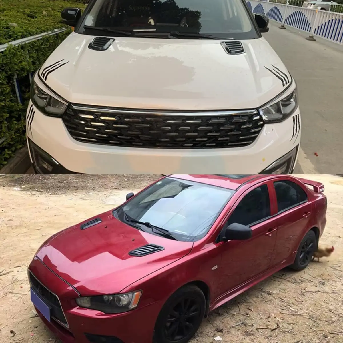 Передний капот двигателя в стиле RS вентиляционные отверстия для капота