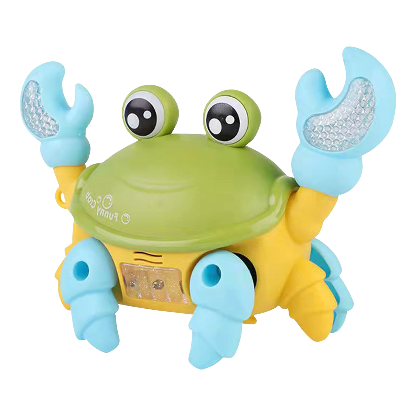 

Baby Crawling Crab Toy Crab Bath Toy With Music And LED Light Cute Wind-up Swimming Crab Baby Bathtub Toys Interactive Learning