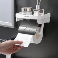 bathroom tissue accessories kitchen roll paper accessory toilet paper holder punch free rack holders wall mount self adhesive