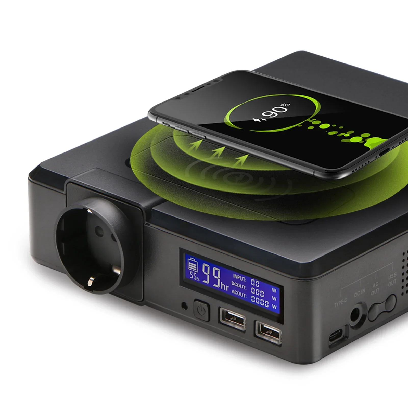 Аварийный источник питания на солнечной батарее емкостью 154 Втч/41600 мАч с