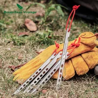 Титановые колышки для палатки, 6/8/12шт/лот, длина 16,5 см.#4