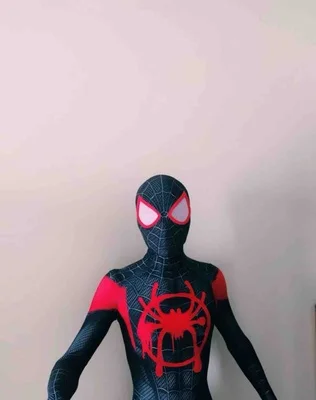 

2022 New Miles Morales Cosplay Costume 3D Print Spandex Suit Halloween Superhero Zentai Bodysuit For Adult Kids