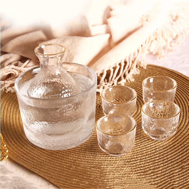 

Японский молоток, бокал, распродажа, бокалы для вина es Flagon, набор для домашнего китайского прозрачного ликера, теплого вина, один горшок, чет...