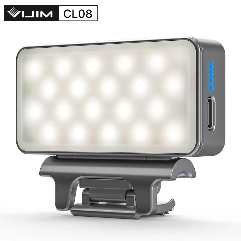 

VIJIM CL08 LED Video Conference Light with Clamp Live Lamp 3000K-7000K Portable Fill Light Webcam Light for tablet Mac Macbook