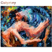 gatyztory painting by numbers 40x50cm frame women figure oil picture by number handpainted unique gift home decor photos
