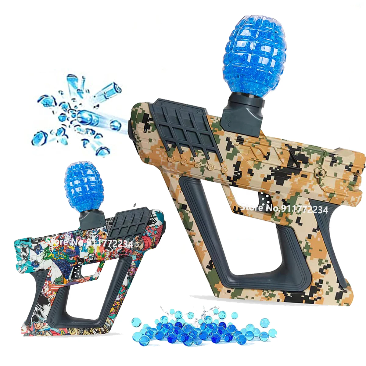 

Electric Water Beads Toy Gun Splat Ball Airsoft Pistol Summer Gel Blaster Toys Gifts for Boys Kids Teens Camp