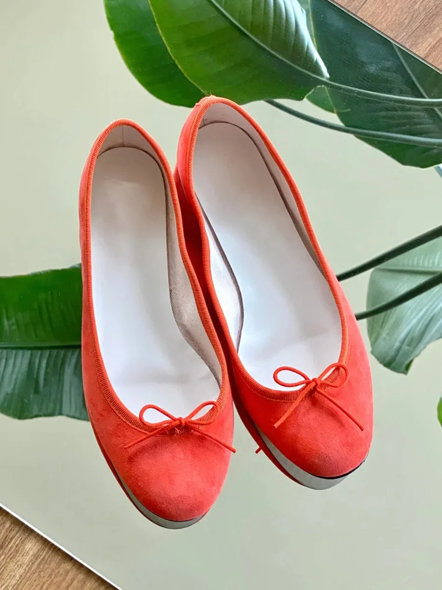 Корейская версия нишевой мягкой женской балетной Туфли Мэри Джейн с закрытым