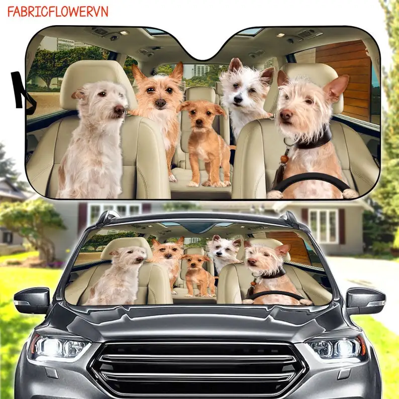 

Portuguese Podengo Car Sunshade, Portuguese Podengo Car Decoration, Dog Windshield, Dog Lovers, Dog Car Sunshade, Gift For Mom,