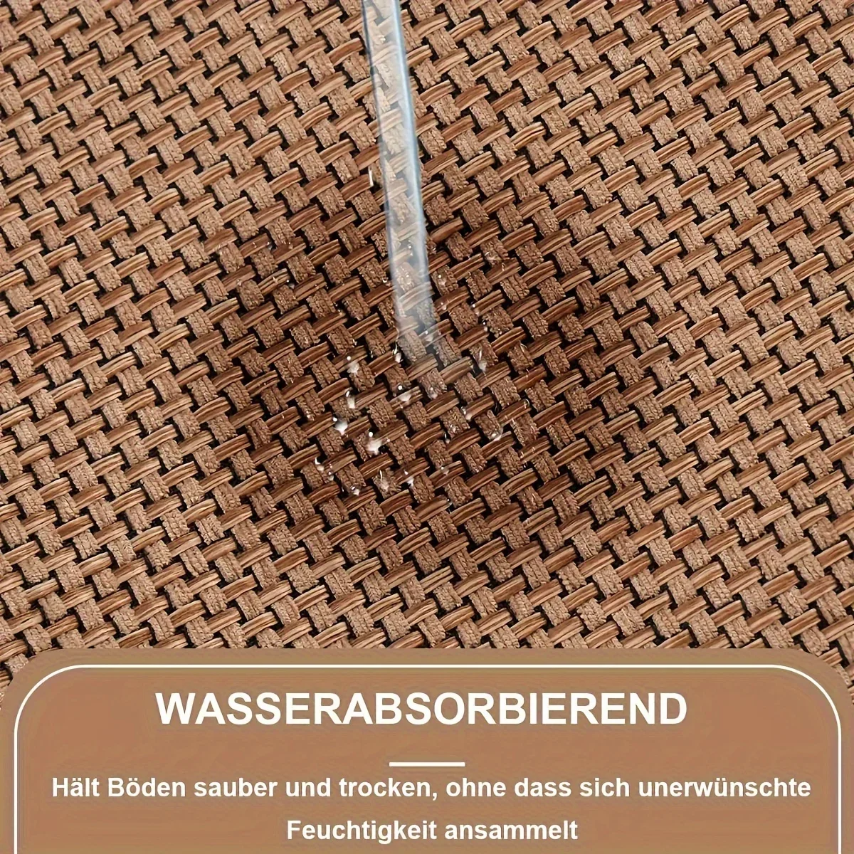 1 шт. нескользящий коврик для ванной из джута